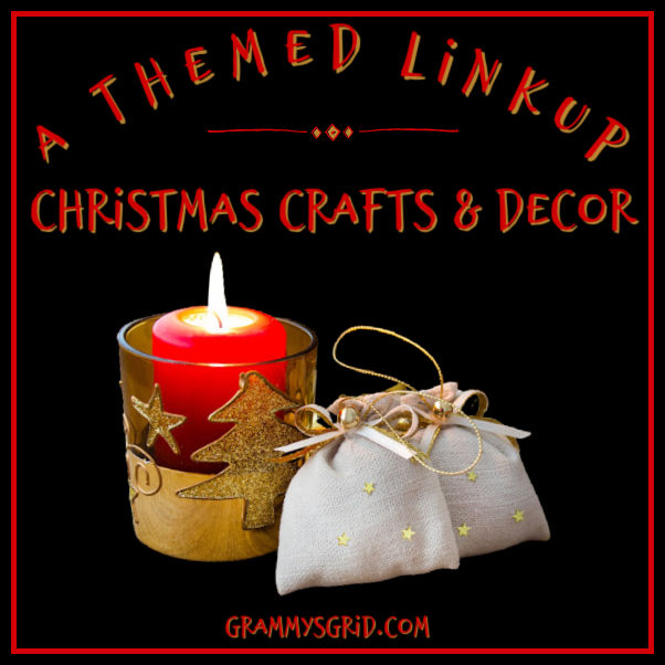 Party with us at #AThemedLinkup for Christmas Crafts & Décor! Entries shared, comments too. #LinkUp #LinkParty #BlogParty